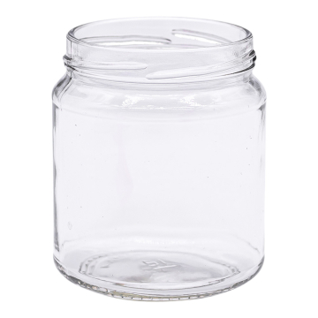 Pot en verre cylindrique 400g - volume 314ml - capsule to70