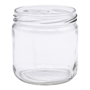 Pot en verre cylindrique 500g - volume 390ml - TO82