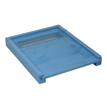 Plateau de ruche 10 cadres aération arrière bleu ruchéco