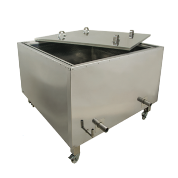 Chaudière à cire double paroi sur roulettes avec brûleur - 84 cadres dadant