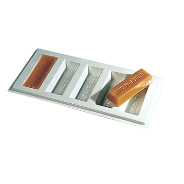Moule à bougie cire d'abeille 5 lingots 30g - plastique réutilisable