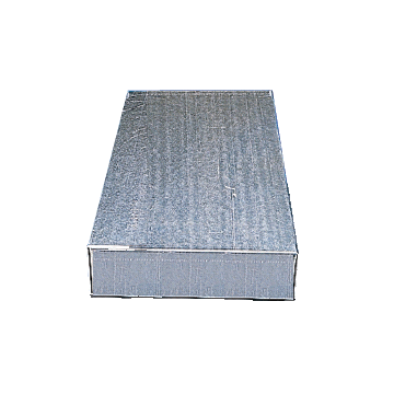 Toit tôle pour ruchette Dadant 6 cadres 285x510x80 mm