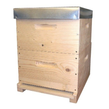 Ruche Langstroth 10 cadres mi-bois Ruchéco complète