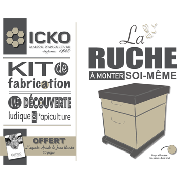 Ruche Dadant 10 cadres Ruchéco non peinte - en kit