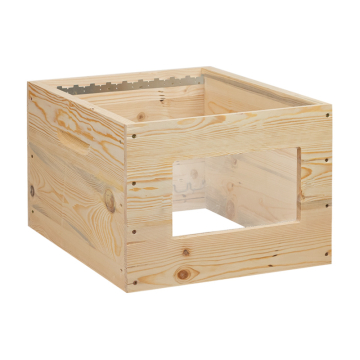 Corps de ruche Dadant 10 cadres 1 faces vitrées avec crémaillères - Ruchéco