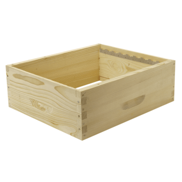 Hausse dadant 9 cadres à tenons avec crémaillères - épicéa pefc