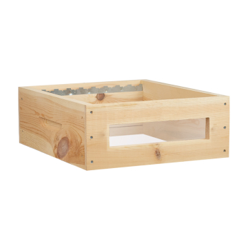 Hausse dadant 9 cadres vitrée ruchéco - assemblage mi-bois