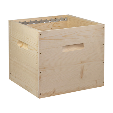 Corps de ruche voirnot mi-bois avec crémaillères - Ruchéco