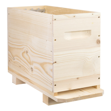 Ruchette Dadant 6 cadres Ruchéco - corps avec plateau et crémaillères