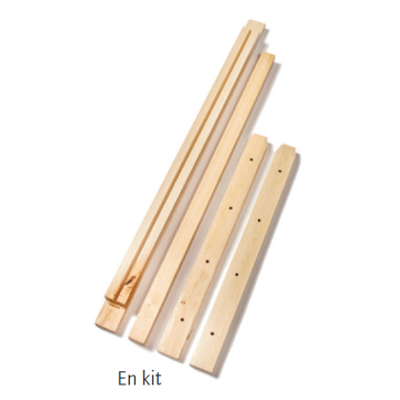 Cadres hausse Dadant longueur Langstroth en kit (lot de 100)