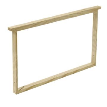 Cadre droit non-filé pour corps de ruche Dadant