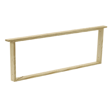 Cadre droit de hausse non-filé (sans œillets) pour ruche Dadant