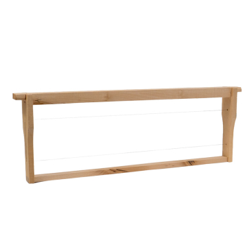 Cadre Hoffmann fils horizontaux (sans œillet) pour hausse de ruche Dadant longueur Langstroth