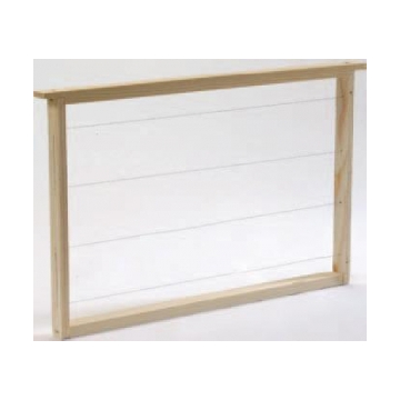 Cadre Hoffmann Langstroth fils horizontaux avec œillets