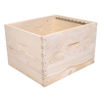 Corps de ruche langstroth à tenons avec bandes lisses - Ruchéco