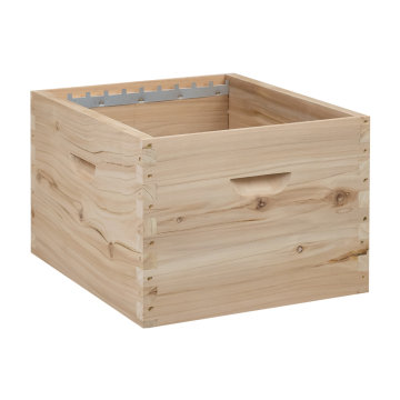 Corps de ruche Dadant 10 cadres en cryptoméria à tenons avec crémaillères