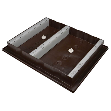 Nourrisseur couvre-cadres anel plastique 2 compartiments 7l - ruche 10 cadres