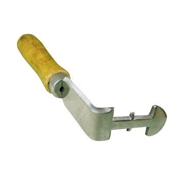 Nettoyeur de cadre de ruche avec manche en bois désaxé 180mm