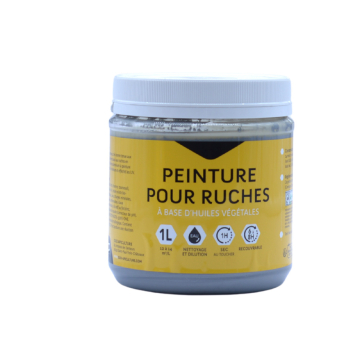 Peinture pour ruche aux huiles végétales gris aluminium 1 L - ICKO