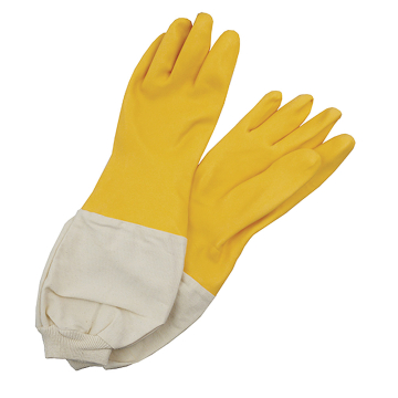 Gants d'apiculture en latex doublés coton - protection et dextérité