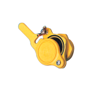 Robinet plastique jaune filetage mâle Ø 40x49 mm