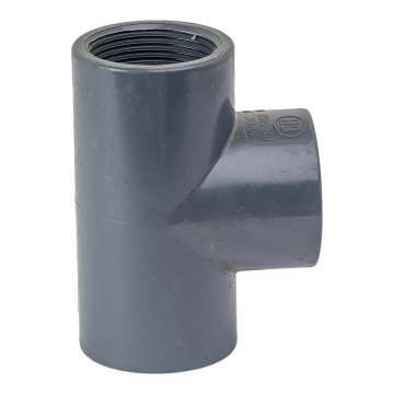 Té PVC à visser femelle Ø 33x42 mm