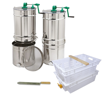Kit miellerie api inox compact - extracteur 3 en 1 + bac désoperculer
