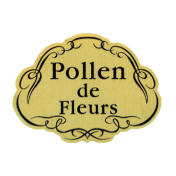 Rouleau de 1000 étiquettes "pollen de fleurs" or 28x38 mm