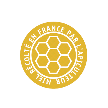 Étiquettes bande de garantie miel médaillon - lot de 100