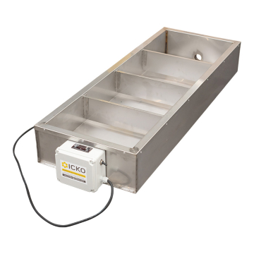 Bac collecteur miel ultra-bas chauffant isolé inox 100kg