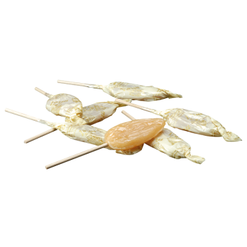 Sucette artisanale au caramel et miel