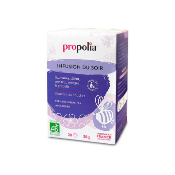 Infusion bio détente sommeil Propolia - boîte 20 sachets