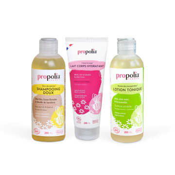 Pack bien-être propolia - coffret soins naturels bio 3 produits
