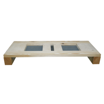Palette bois pour 2 ruches Dadant 10 cadres plateau aéré