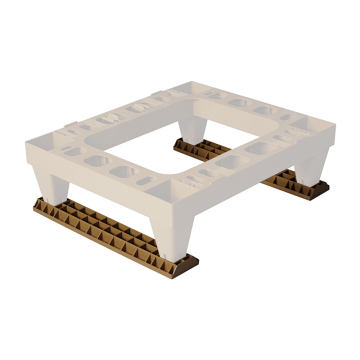 Lot de 2 semelles de stabilité pour palette plastique Nicot 1 ruche