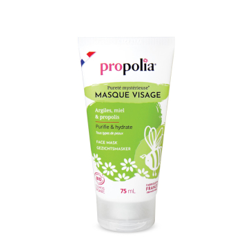 Masque visage argiles, miel et propolis bio 75 ml