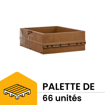 Palette de 66 hausses dadant 9 cadres en plastique nicot avec crémaillères