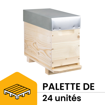 Ruchette Dadant 6 cadres Ruchéco complète toit 105 mm - palette de 24