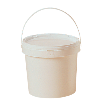 Seau plastique blanc 3kg (2,3L) avec couvercle