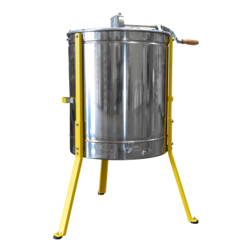 Extracteur de miel manuel ICKO Prime radiaire 9 cadres de hausse Dadant | Tangentiel 3 cadres de corps Dadant, 3 Langstroth