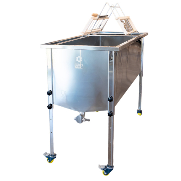Bac à désoperculer en inox pour cadres Dadant et Langstroth - 1270 x 560 x 500 mm - ICKO