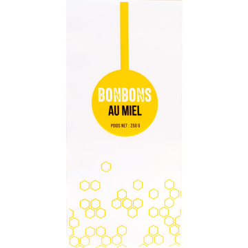 100 sachets pour bonbons au miel - 250 g - Nouveau modèle