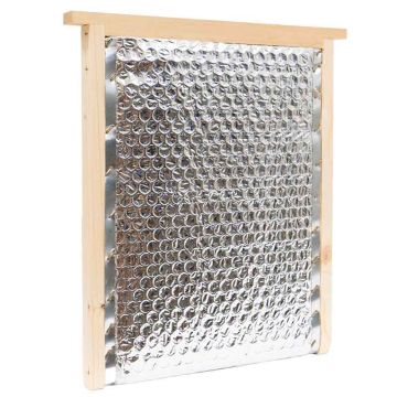 Partition isolante en bois et aluminium pour ruche alsacienne haute