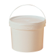 Seau plastique blanc 5kg (3,8L) sans couvercle