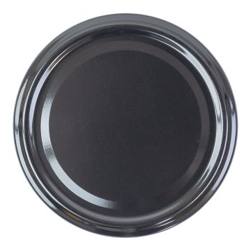 100 capsules métalliques pasteurisables - TO82 - noire