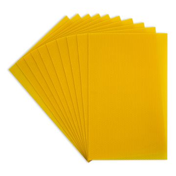 Dadant corps - 10 feuilles (1 kg) de cire sélectionnée gaufrée - (260 X 410 mm)