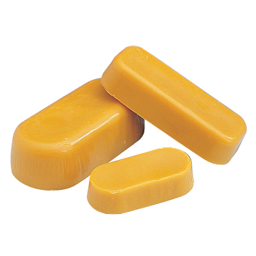Pain de cire d'abeille pour bougie ou décoration - 400 g