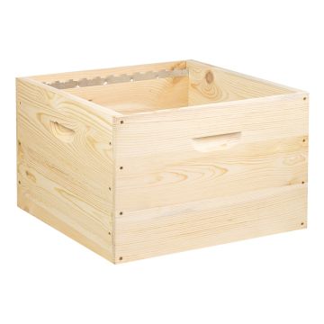 Corps mi-bois (avec crémaillères) pour ruche Dadant 12 cadres - Ruchéco