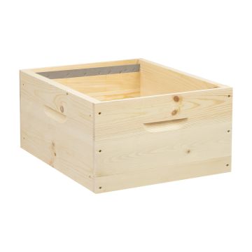 Corps mi-bois (avec bandes lisses) pour ruche Langstroth - Ruchéco