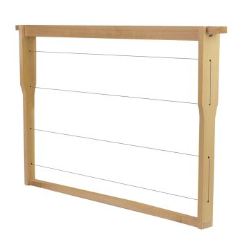 Cadre Hoffmann fils horizontaux (sans oeillets) pour corps de ruche Dadant